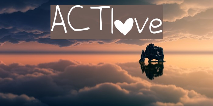 ACTlove Font examples