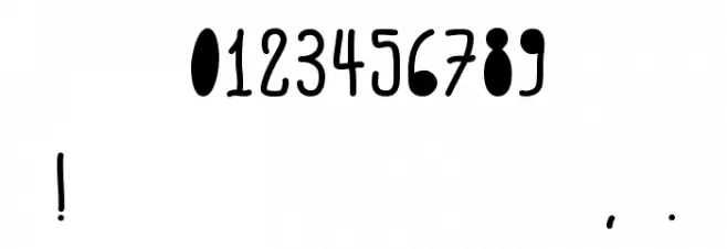 ACWanitaCounters Font OTHER CHARS