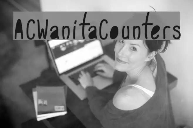 ACWanitaCounters Font examples