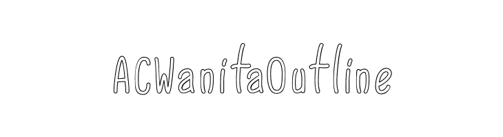 ACWanitaOutline  Free Fonts Download