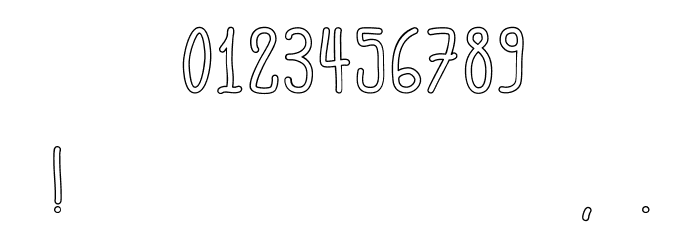 ACWanitaOutline Font OTHER CHARS