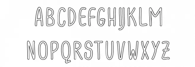 ACWanitaOutline 字体 大写