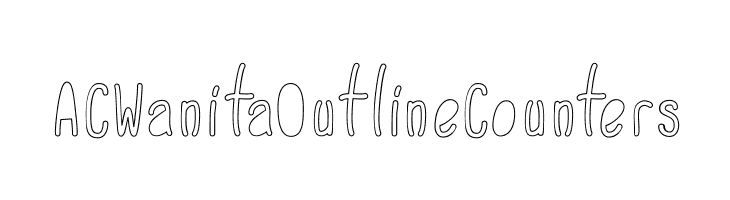 ACWanitaOutlineCounters  Free Fonts Download
