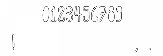 ACWanitaOutlineCounters Font OTHER CHARS