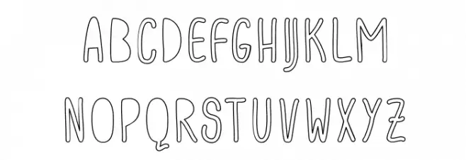 ACWanitaOutlineCounters Schriftart Groß