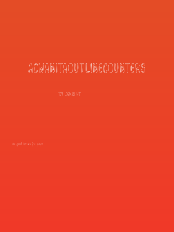 ACWanitaOutlineCounters Poster