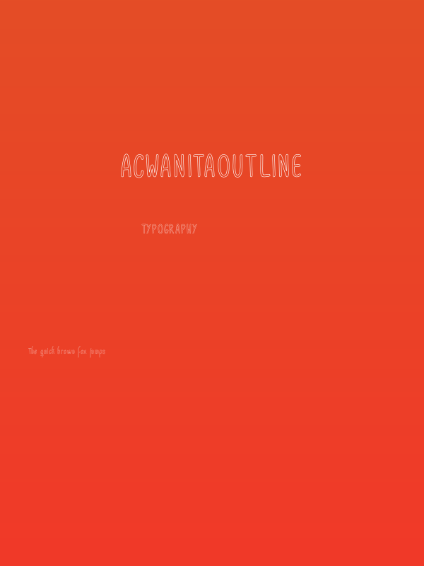 ACWanitaOutline Poster