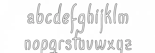 ACWanitaOutline 字体 小写