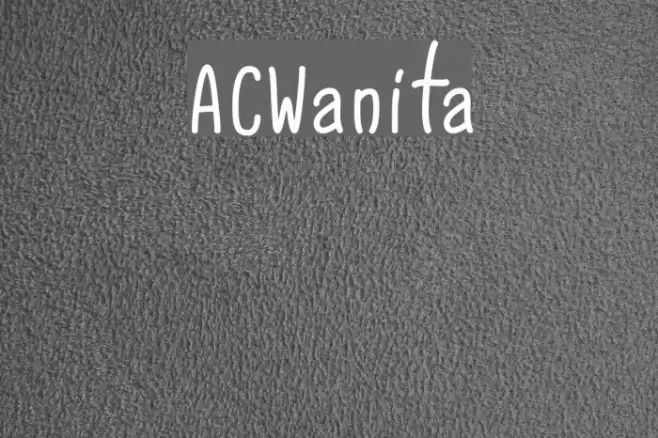 ACWanita Font examples