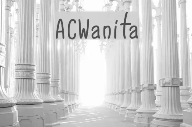ACWanita Font examples
