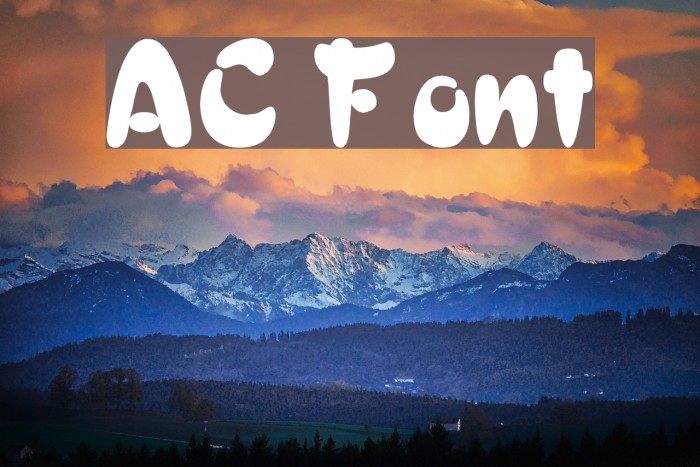 AC Font examples