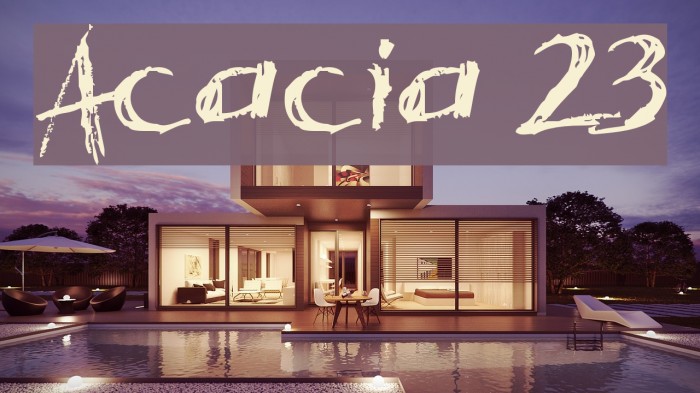 Acacia 23 Font examples