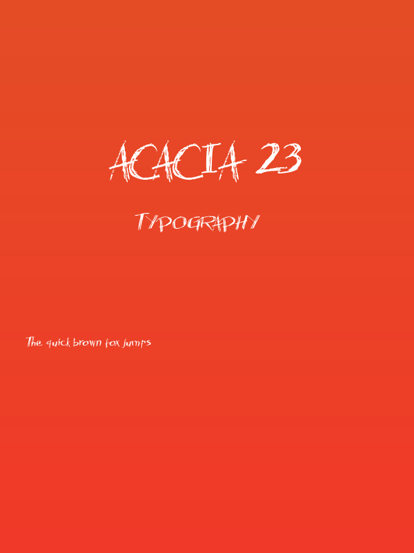 Acacia 23 Poster