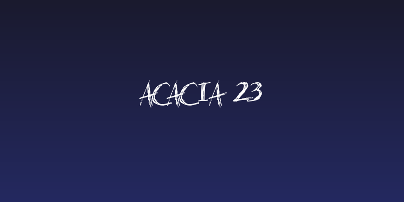 Acacia 23 Social Header