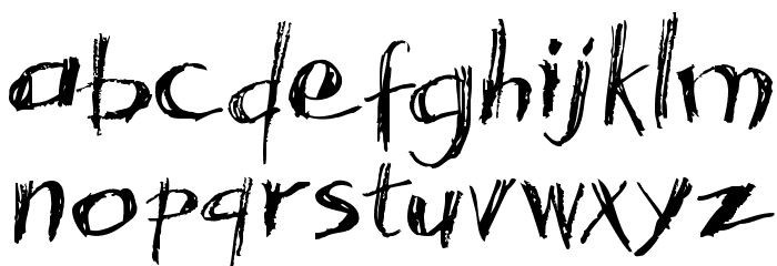 Acacia 23 Font LOWERCASE