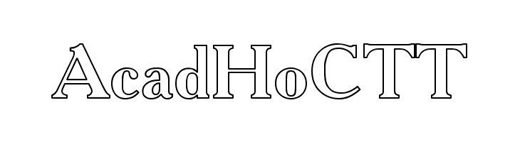 AcadHoCTT Font