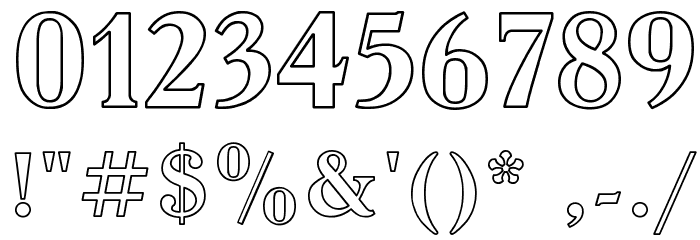 AcadHoCTT Font OTHER CHARS