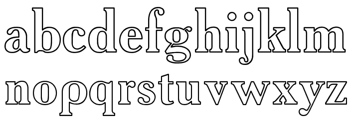 AcadHoCTT Font LOWERCASE