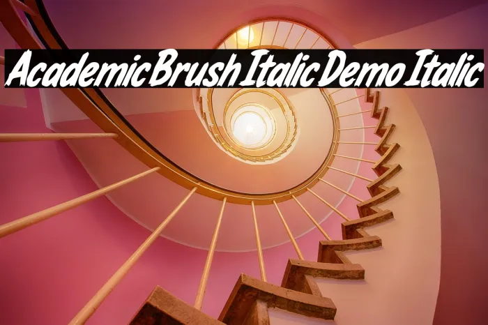 Academic Brush Italic Demo Italic Example 1