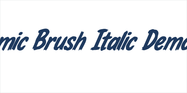 Academic Brush Italic Demo Italic Logo