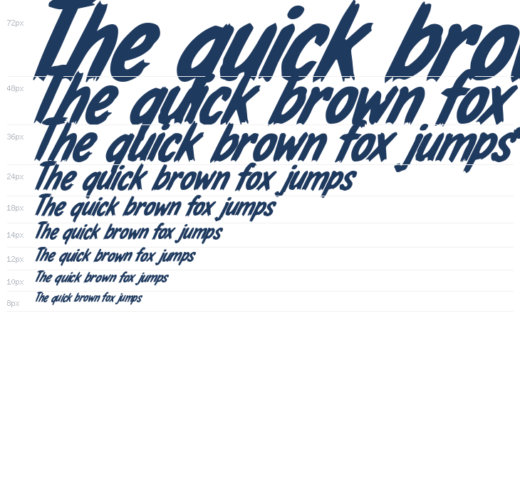 Academic Brush Italic Demo Italic Waterfall