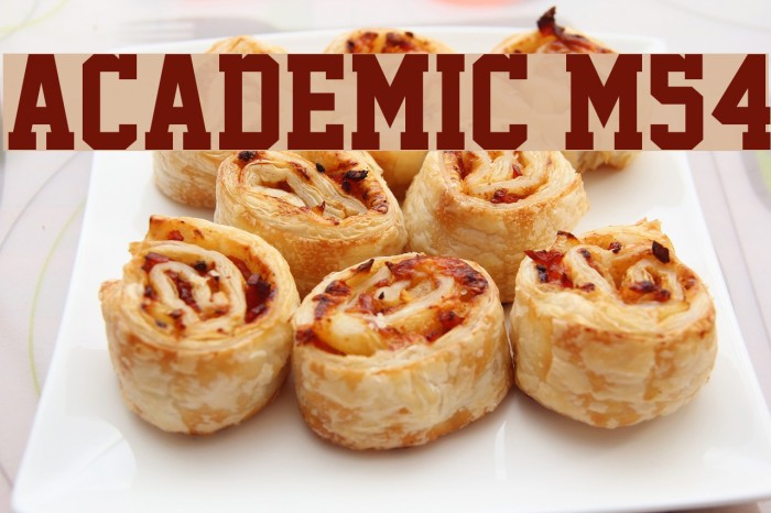 Academic M54 Font examples