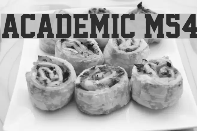 Academic M54 Font examples