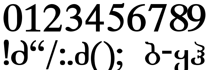 Academiury-ITV Bold Font OTHER CHARS