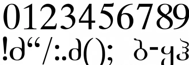 Academiury-ITV Font OTHER CHARS