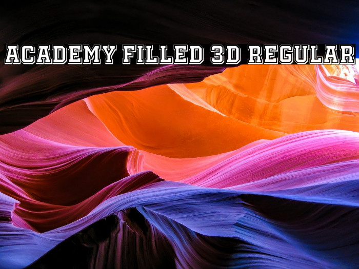 Academy Filled 3D Regular Example 2