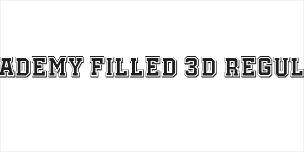 Academy Filled 3D Regular Logo