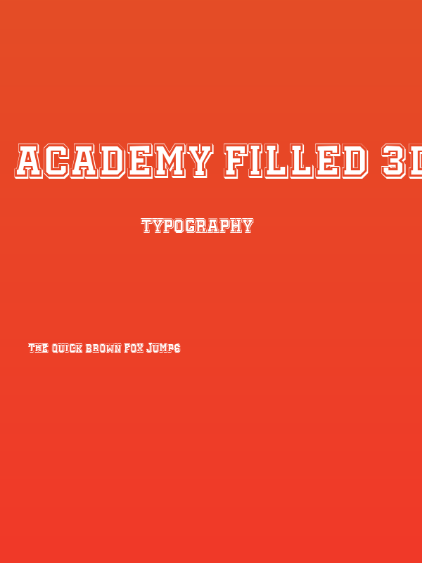 Academy Filled 3D Regular Poster