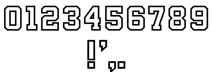 Academy Regular Font OTHER CHARS