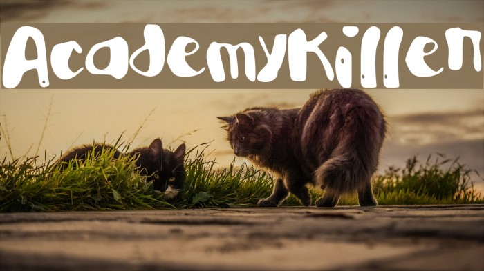 AcademyKiller Font examples