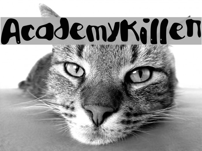 AcademyKiller Font examples