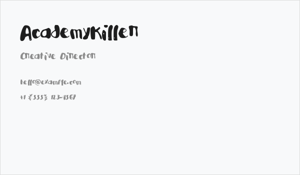 AcademyKiller Business Card