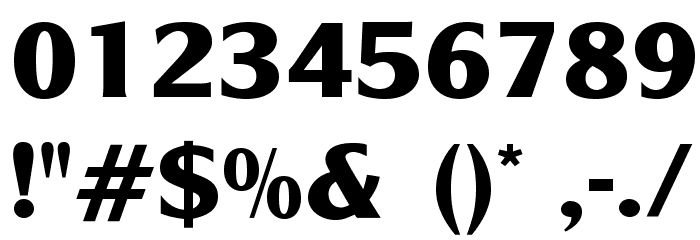 AcademyOpti-Bold Font OTHER CHARS