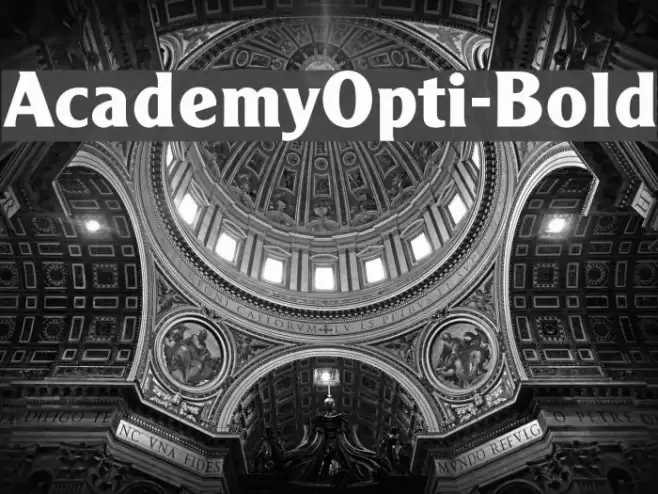 AcademyOpti-Bold Polices examples