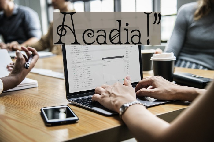 Acadian!` Font examples
