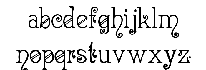 Acadian!` Font LOWERCASE