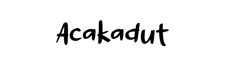 Acakadut  नि: शुल्क फ़ॉन्ट्स डाउनलोड