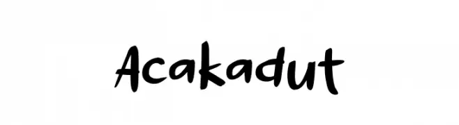 Acakadut  नि: शुल्क फ़ॉन्ट्स डाउनलोड