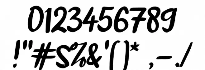 Acakadut Font OTHER CHARS