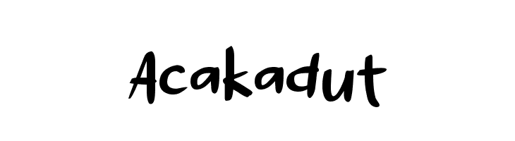 Acakadut  Frei Schriftart Herunterladen