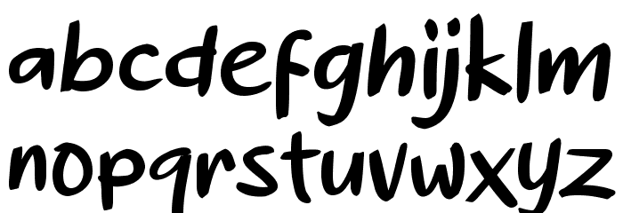 Acakadut Font LOWERCASE