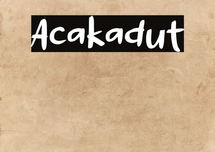 Acakadut Example 1