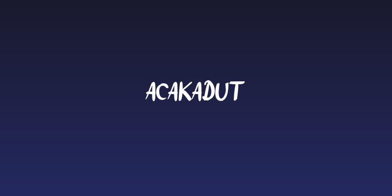 Acakadut Social Header
