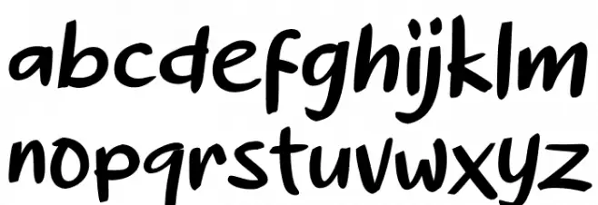 Acakadut Schriftart Kleinbuchstaben