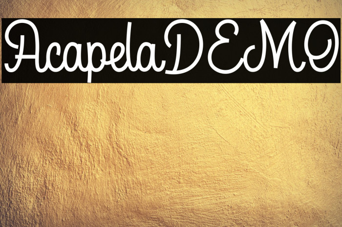 AcapelaDEMO Example 1