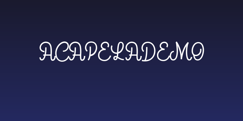 AcapelaDEMO Social Header